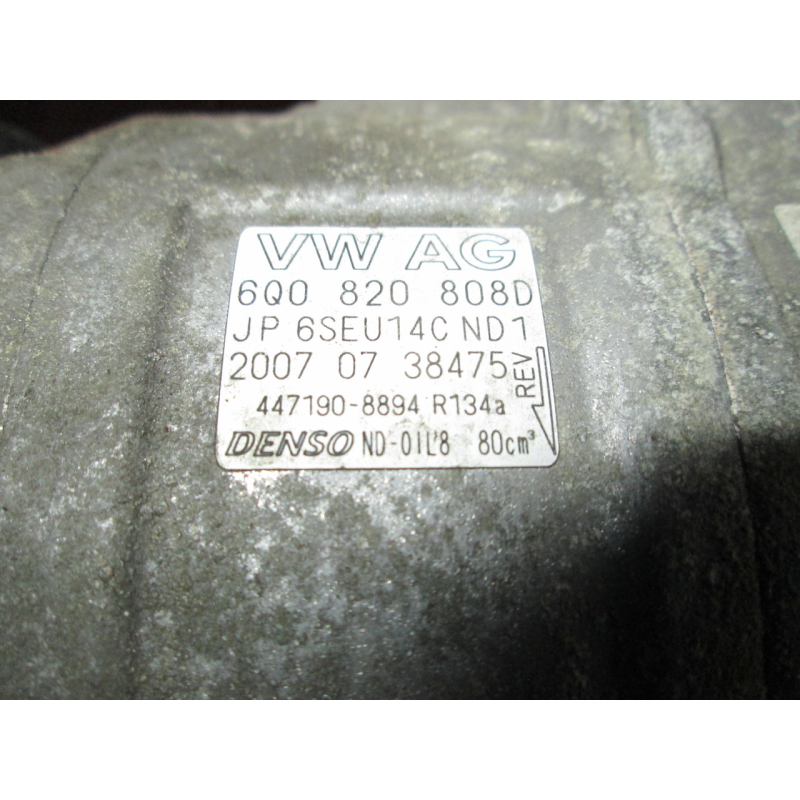 Компресор кондиціонера Volkswagen Polo 1.4 TDI дизель, 2005-2009 роки автомобіль з європи