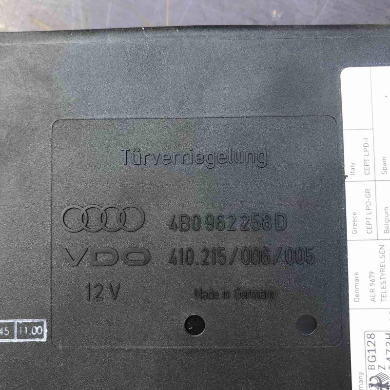 Блок комфорту Ауді А6 С5 Audi A6 C5 4B0 962 258 D