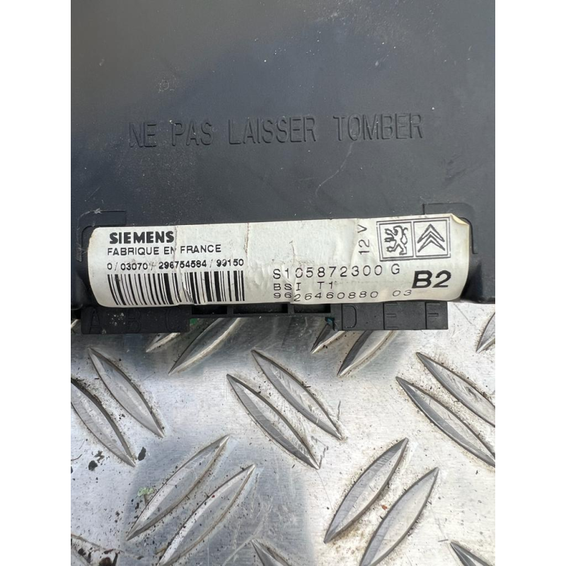 Блок електронний BSI Peugeot 206 206 98-06 S105872300G 9626460880 Блок електронний BSI Peugeot 206 206 98-06 S105872300G 9626460880