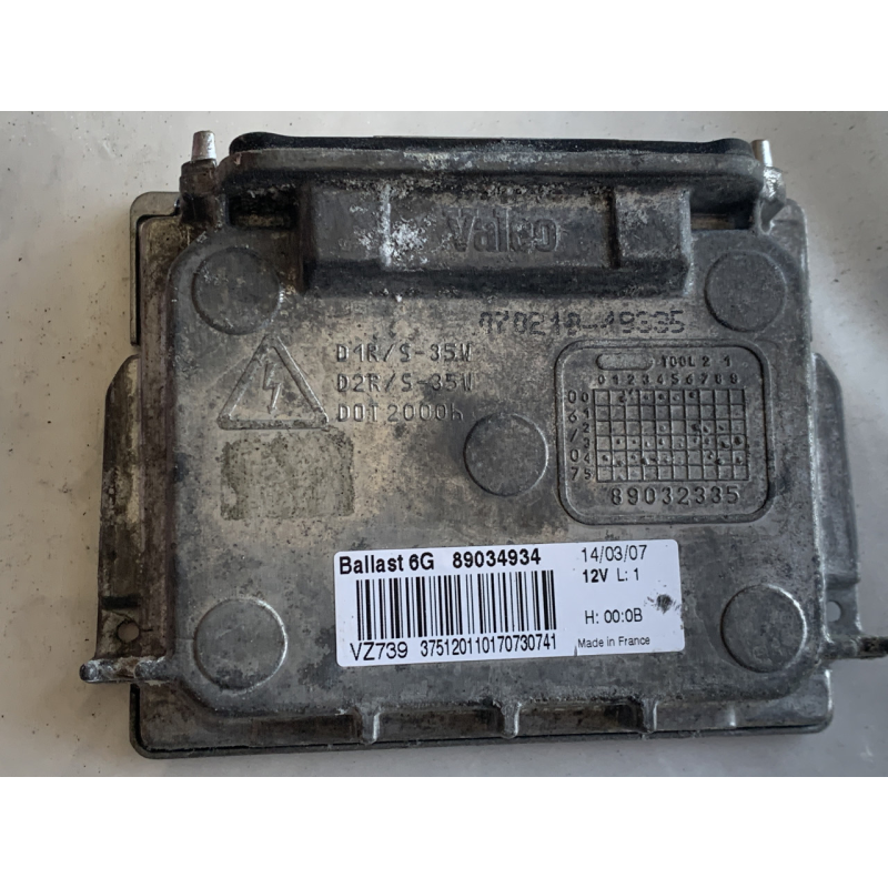 Блок розпалювання ксенону valeo 6G89034934